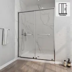 DUSCHY - Mampara corredera frontal doble 140x190 8mm