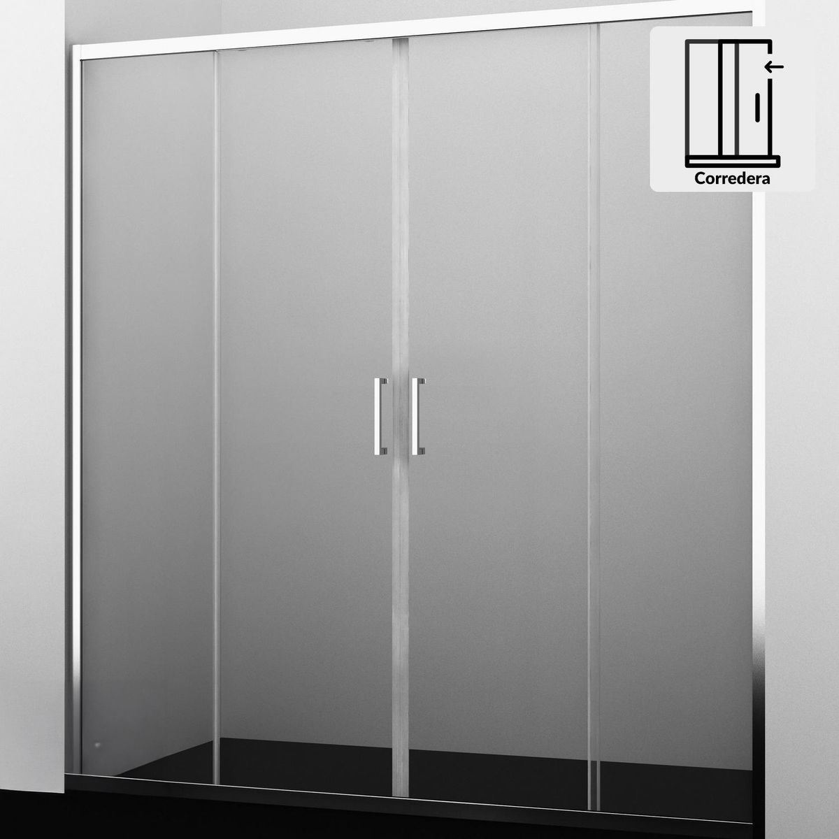 DUSCHY - Mampara corredera apertura central 160x190