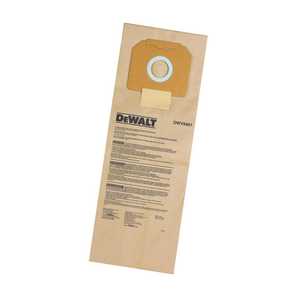 DEWALT - Bolsa de papel para aspiradora 5 unidades