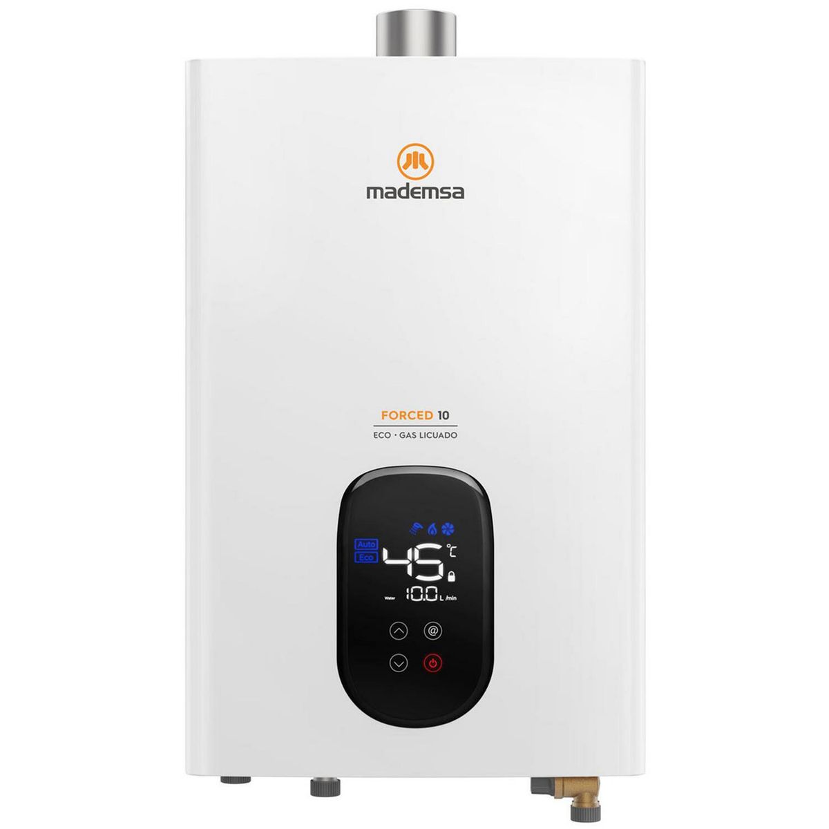 MADEMSA - Calefont Gas Licuado 10 Litros Tiro Forzado 