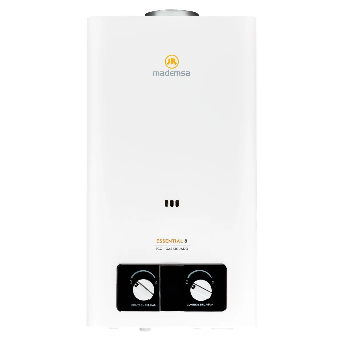 MADEMSA - Calefont Gas Licuado 8 Litros Tiro Natural Microturbina