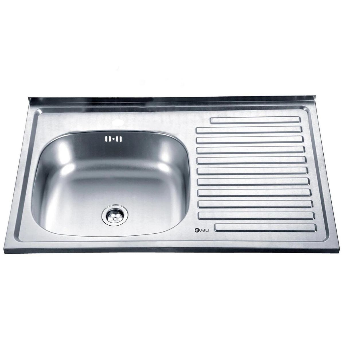 KUBLI - Lavaplatos Neu 1 Cubeta(s) 80x50x16 cm Acero inoxidable