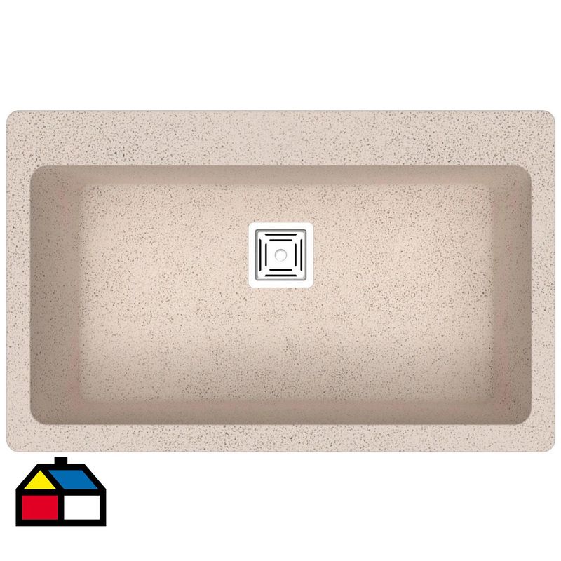 FDV - Lavaplatos 1 Cubeta(s) 78.5x18x49 cm Granito