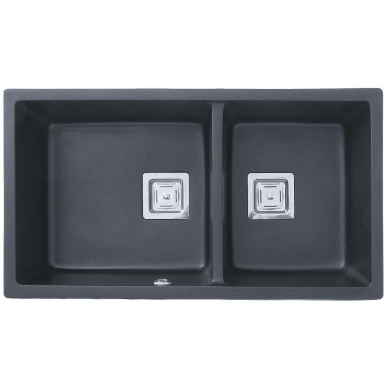 Lavaplatos 2 Cubeta(s) 82.5x18x45.5 cm Granito