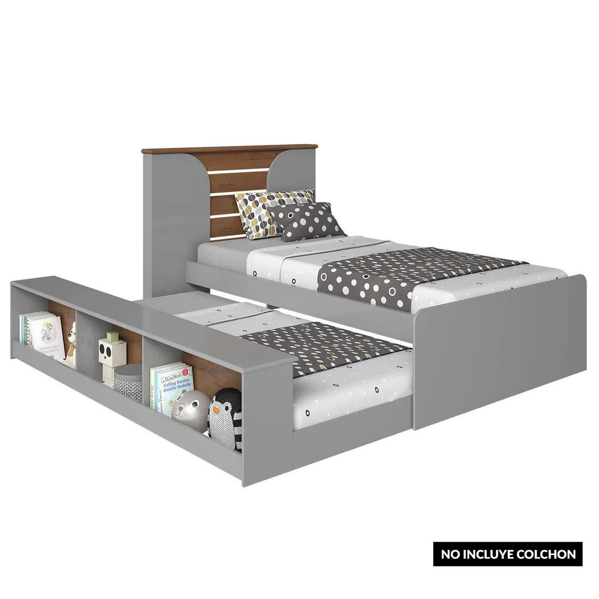 DECOCASA - Cama + cama auxiliar 1 plaza