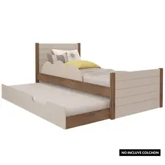 DECOCASA - Cama + cama auxiliar 1 plaza