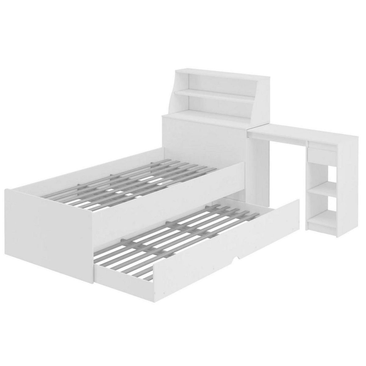 DECOCASA - Cama 1.5 plazas Infantil Biro Julia Off White