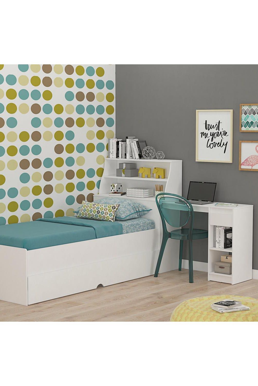 DECOCASA - Cama 1.5 Plazas Infantil Biro Julia Off White
