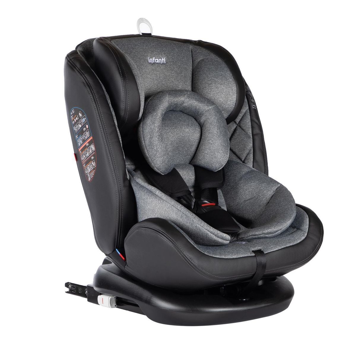 INFANTI - Silla de Auto Convertible Infanti I-giro 360° Isofix Gris Claro
