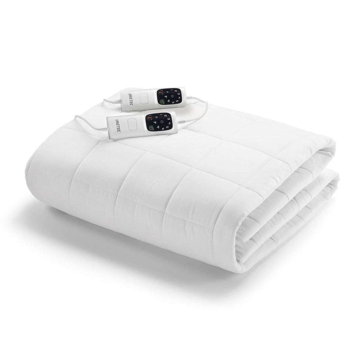 SCALDASONNO - Calientacamas Eléctrica Algodón King 300 W Blanco