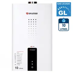 SPLENDID - Calefont Gas Licuado 10 Litros Tiro Forzado Ionizado