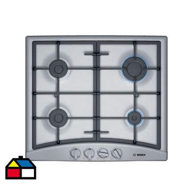 Encimera a gas 4 quemadores 60 cm