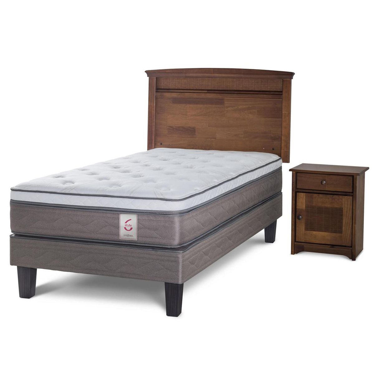 ROSEN - Cama Europea New Style 6 1,5 Plazas/Muebles