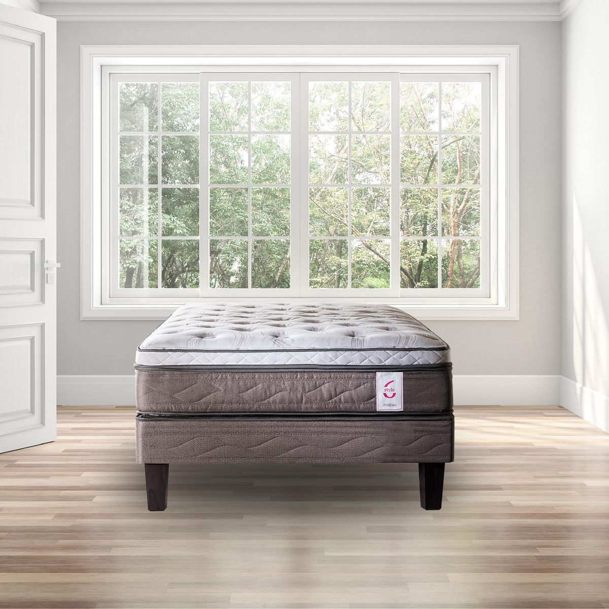 ROSEN - Cama Europea New Style 6 1,5 Plazas/Muebles