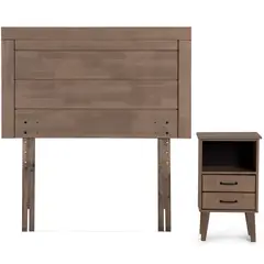 ROSEN - Set Muebles 1.5 plazas Sicilia Tinta Moka