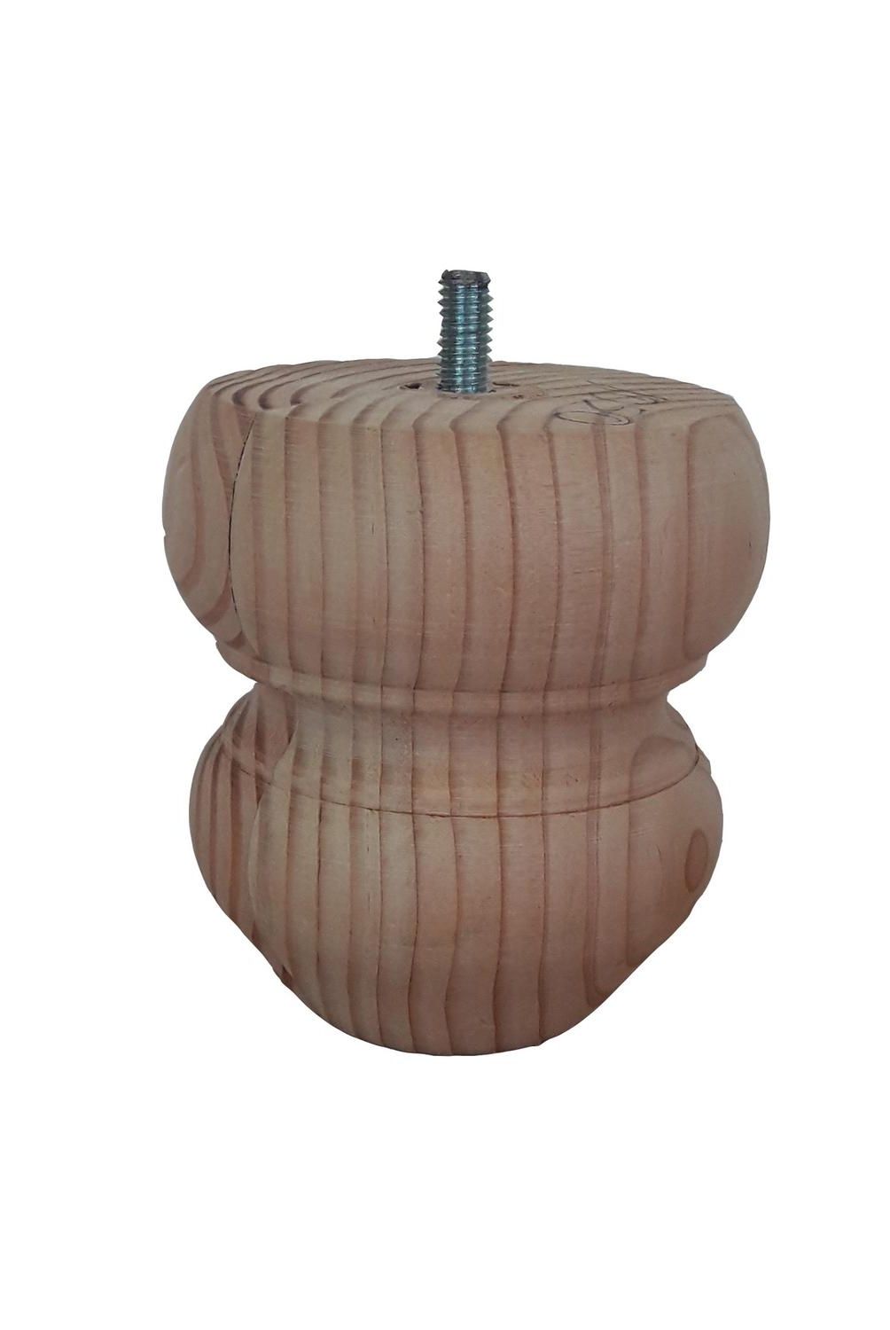  - Pata Ps-2 pino oregon 10x11 cm C/Esparrago 3/8"