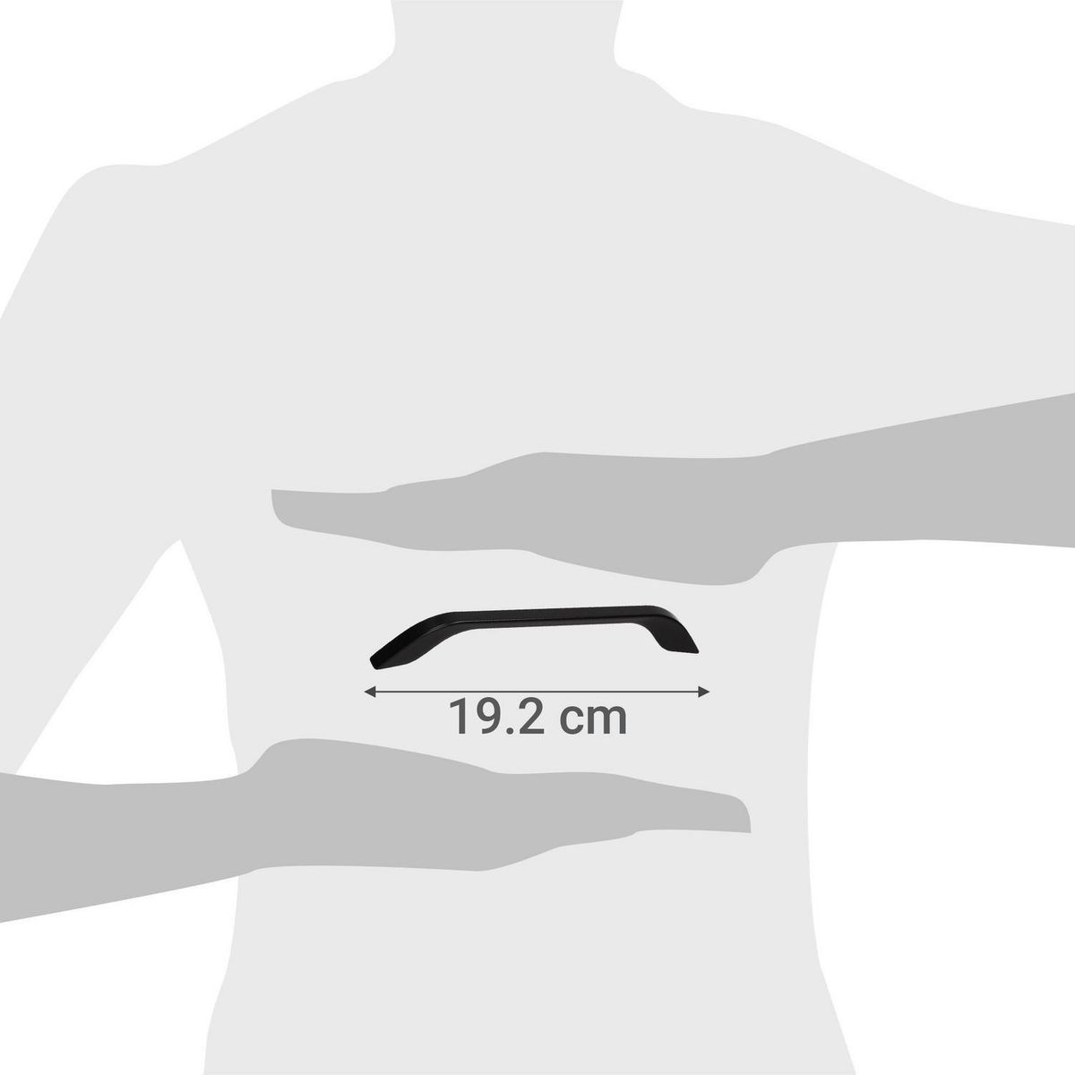 KUTZ - Tirador cono negro mate 192mm kutz