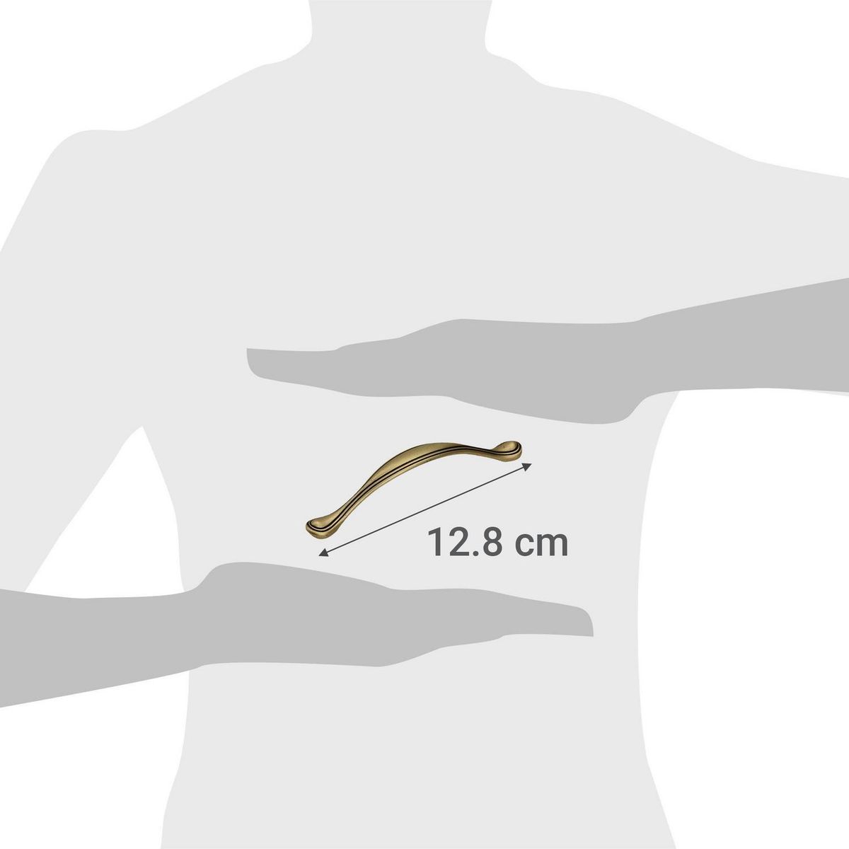 KUTZ - Tirador risa cuero viejo 128mm kutz