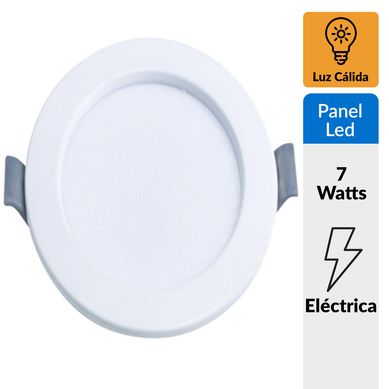Panel LED Embutido Redondo AD 7W Clido