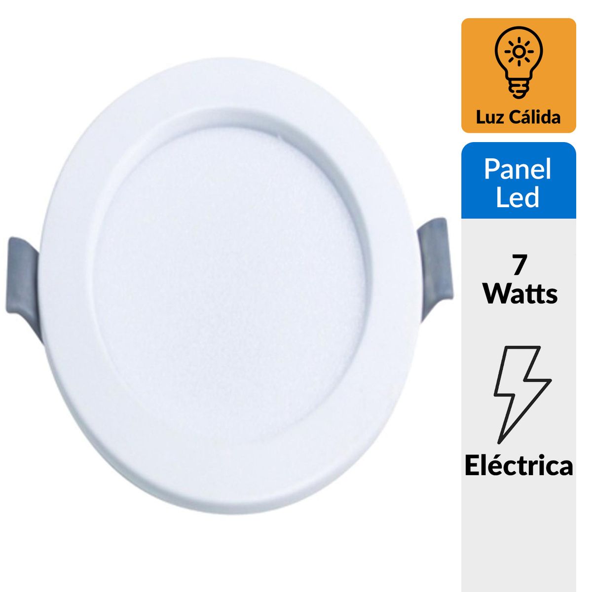 HB LEDS - Panel LED Embutido Redondo AD 7W Cálido