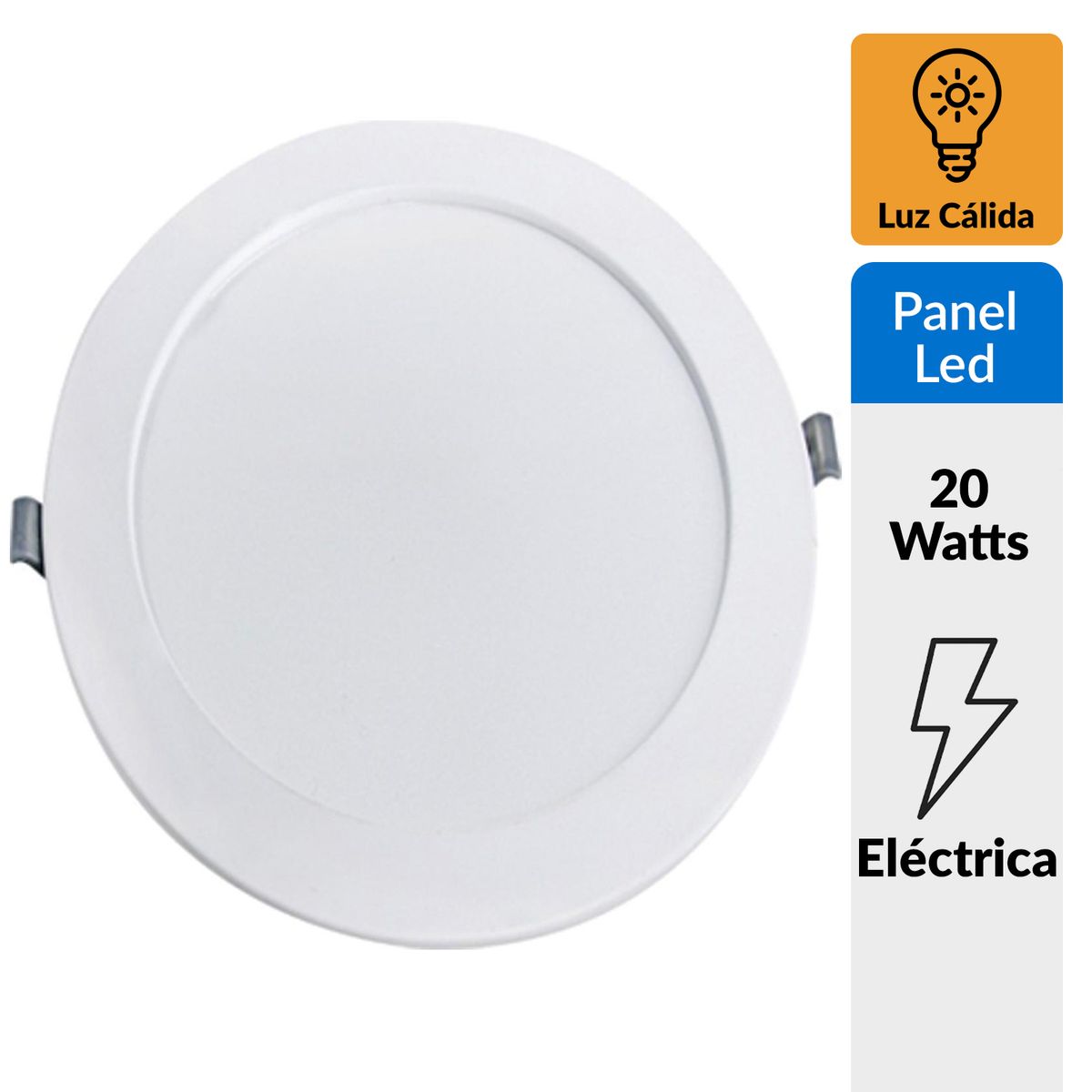 HB LEDS - Panel LED Embutido Redondo AD 20W Cálido