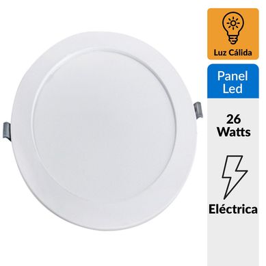 Panel LED Embutido Redondo AD 26W Clido