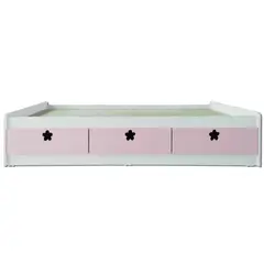 MUEBLES KIDS - Cama 3 C Rosado Flor 1.5 Plza