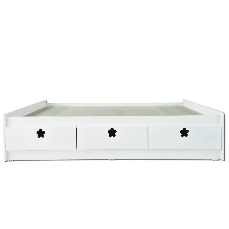 Cama 1.5 plazas Infantil Flor Blanco