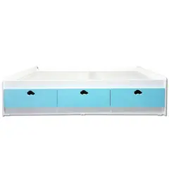 MUEBLES KIDS - Cama 3 C Celeste Auto 1 Plza