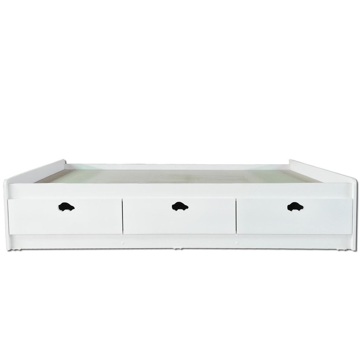 MUEBLES KIDS - Cama 1 plaza Infantil Flor blanca