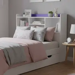 MUEBLES KIDS - Respaldo Repisa 1 plaza Morado Morada