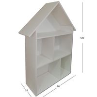 Repisa Casa Melamina 3 Nivel(es) 85x120x25 cm Blanco