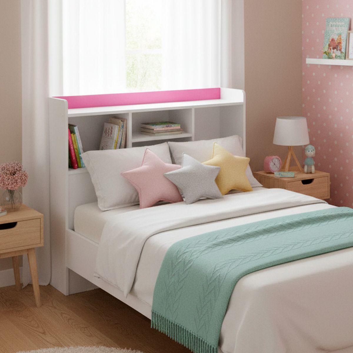 MUEBLES KIDS - Respaldo Repisa Verde 15 plza