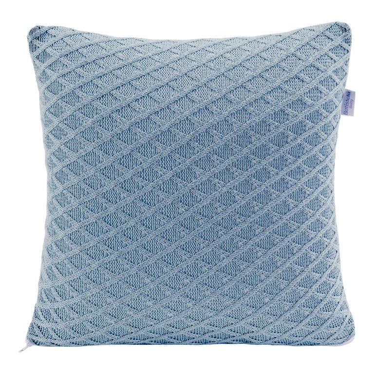 Cojín Tejido 35x35 cm Azul