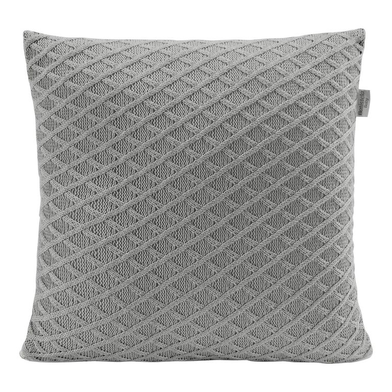 Cojín Tejido 35x35 cm Gris