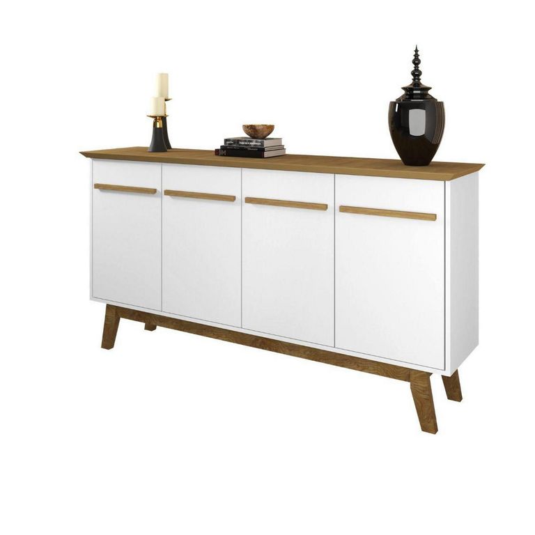 HOGA Aparador Buffet Bar Opala Blanco 84x160x38 cm