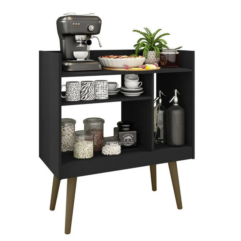 HOGA Aparador Arrimo Coffee Negro 80x71x36 cm