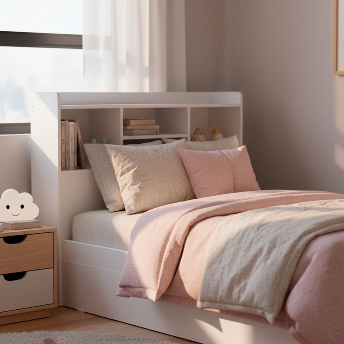 MUEBLES KIDS - Respaldo Repisa Blanco 15 plza