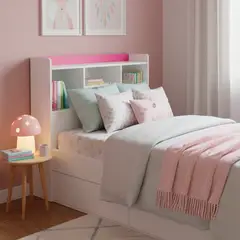 MUEBLES KIDS - Respaldo Repisa Fucsia 1 plza