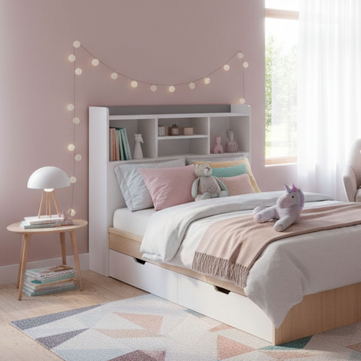 MUEBLES KIDS - Respaldo Repisa Grafito 15 plza