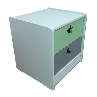 Imagen 2 del producto Velador 2 Cajón(es) 0 45x56x40 cm blanca