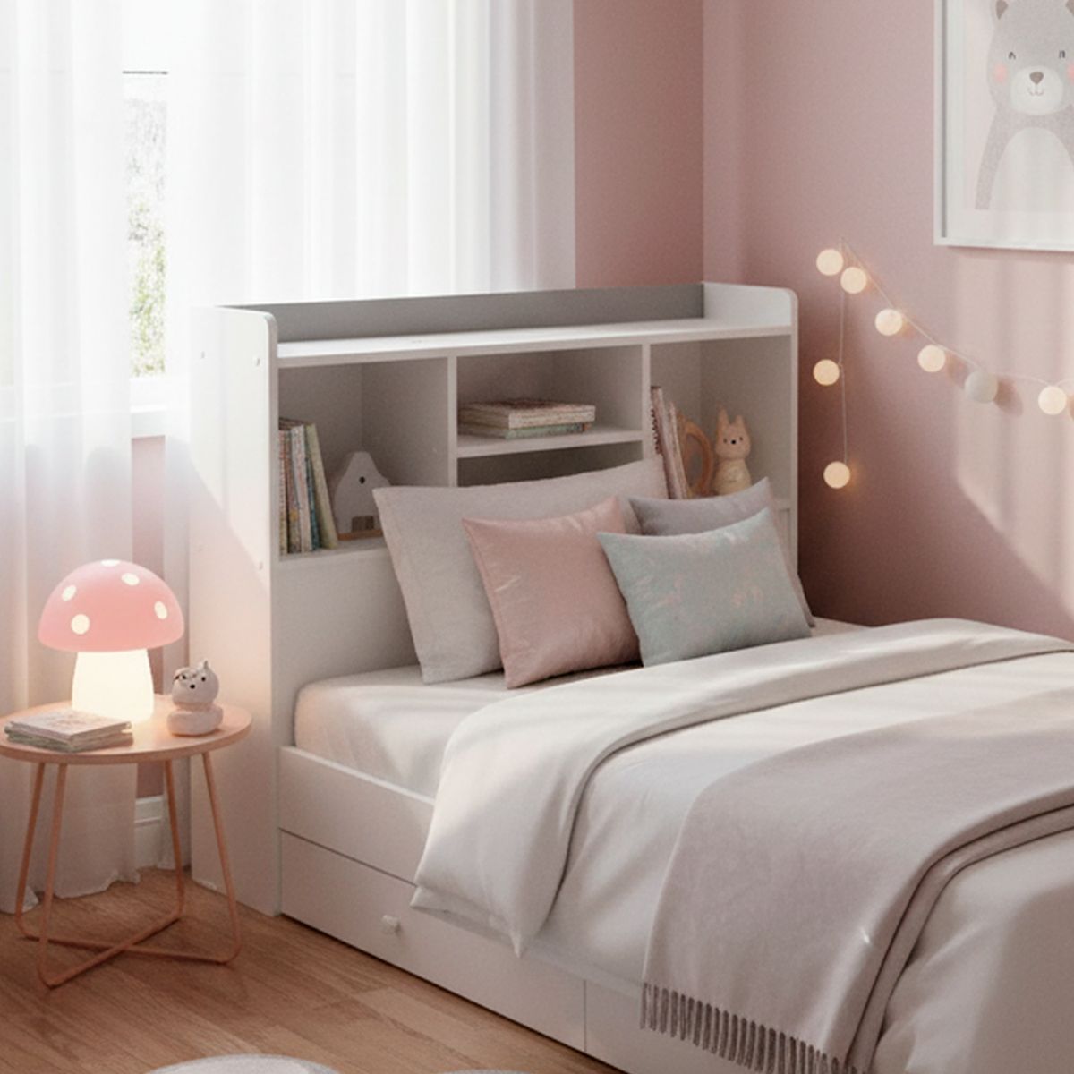 MUEBLES KIDS - Respaldo Repisa Rojo 15 plza