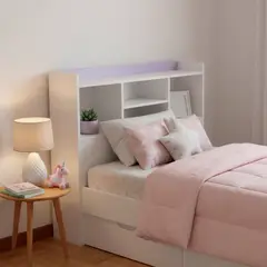 MUEBLES KIDS - Respaldo Repisa Lila 15 plza