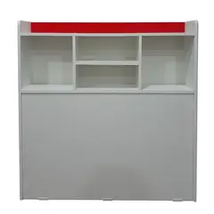 MUEBLES KIDS - Respaldo Repisa Rojo 1 Plza
