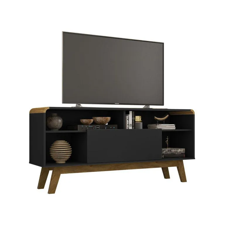 HOGA Rack Tv 55" Lazuli Negro 64x136x36 cm