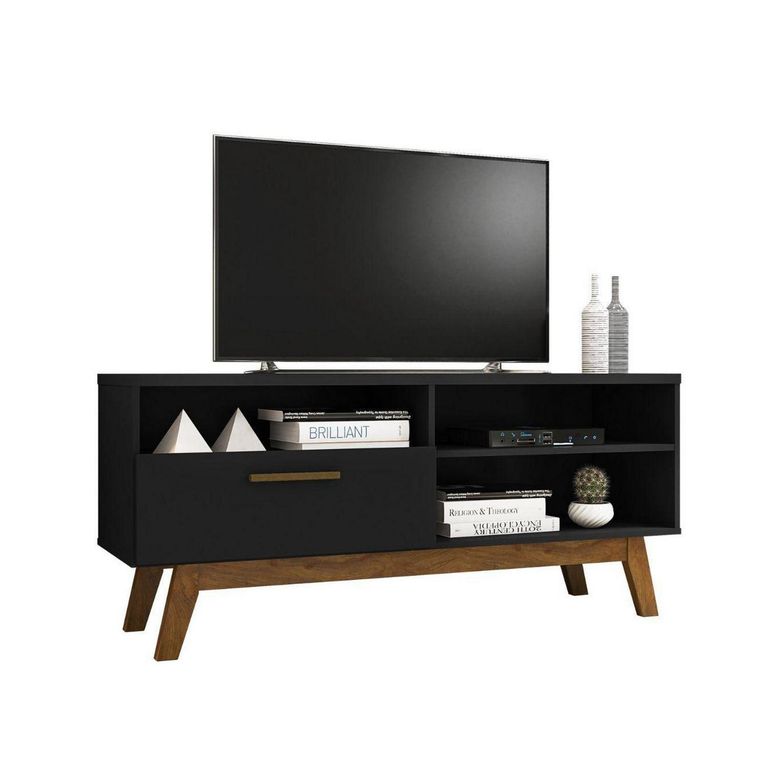 HOGA Rack TV 55" Paladio Negro 59x136x38 cm