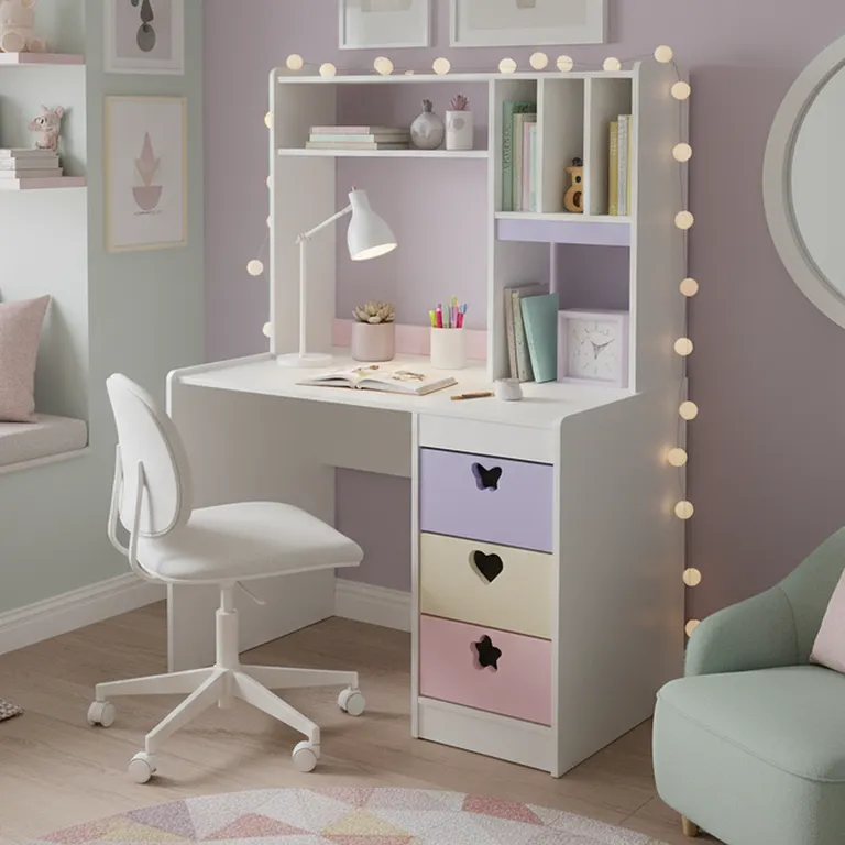 Escritorio Crema Lila