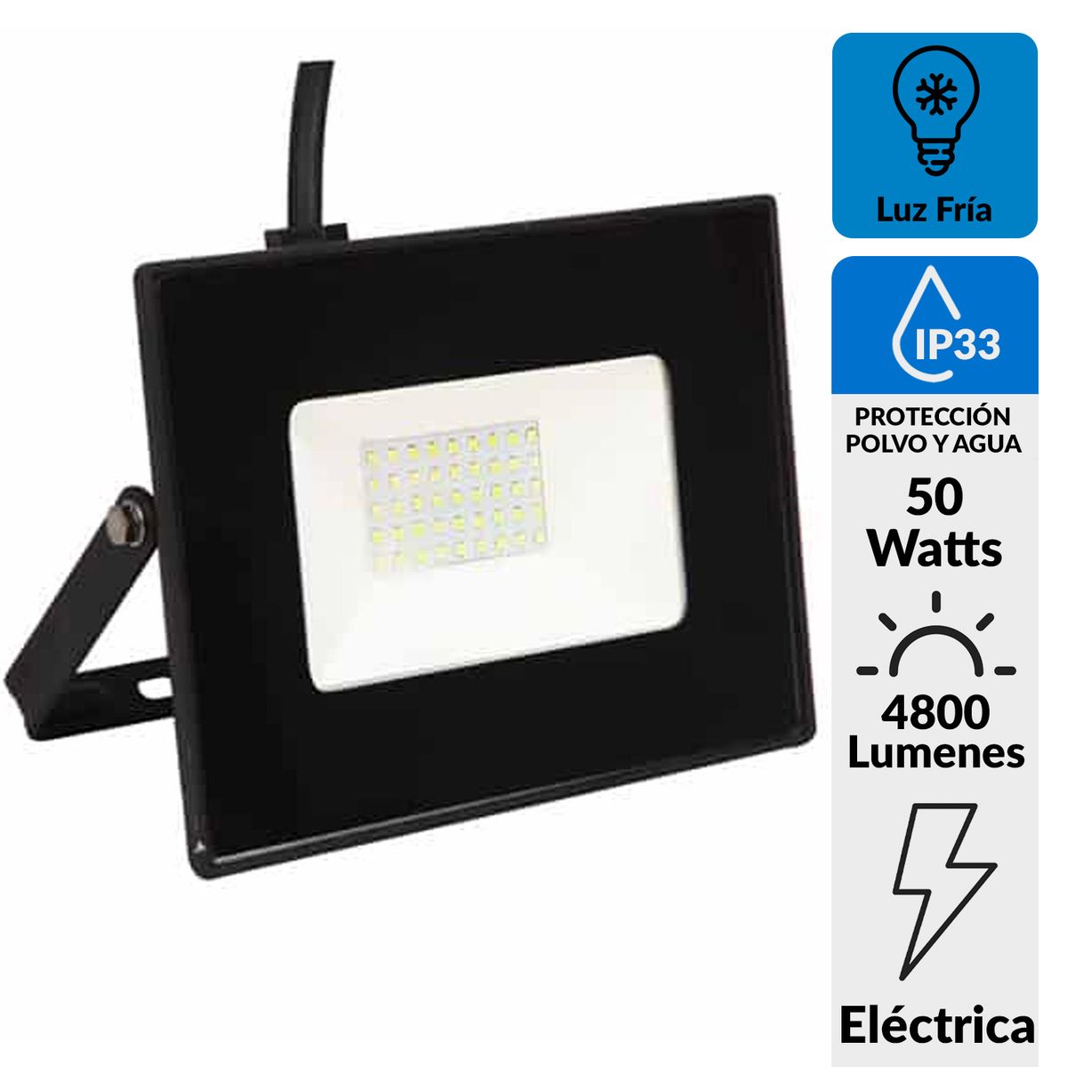 HB LEDS - Reflector Led Smd Street 50 kW IP 33 4800 lm Luz Fría