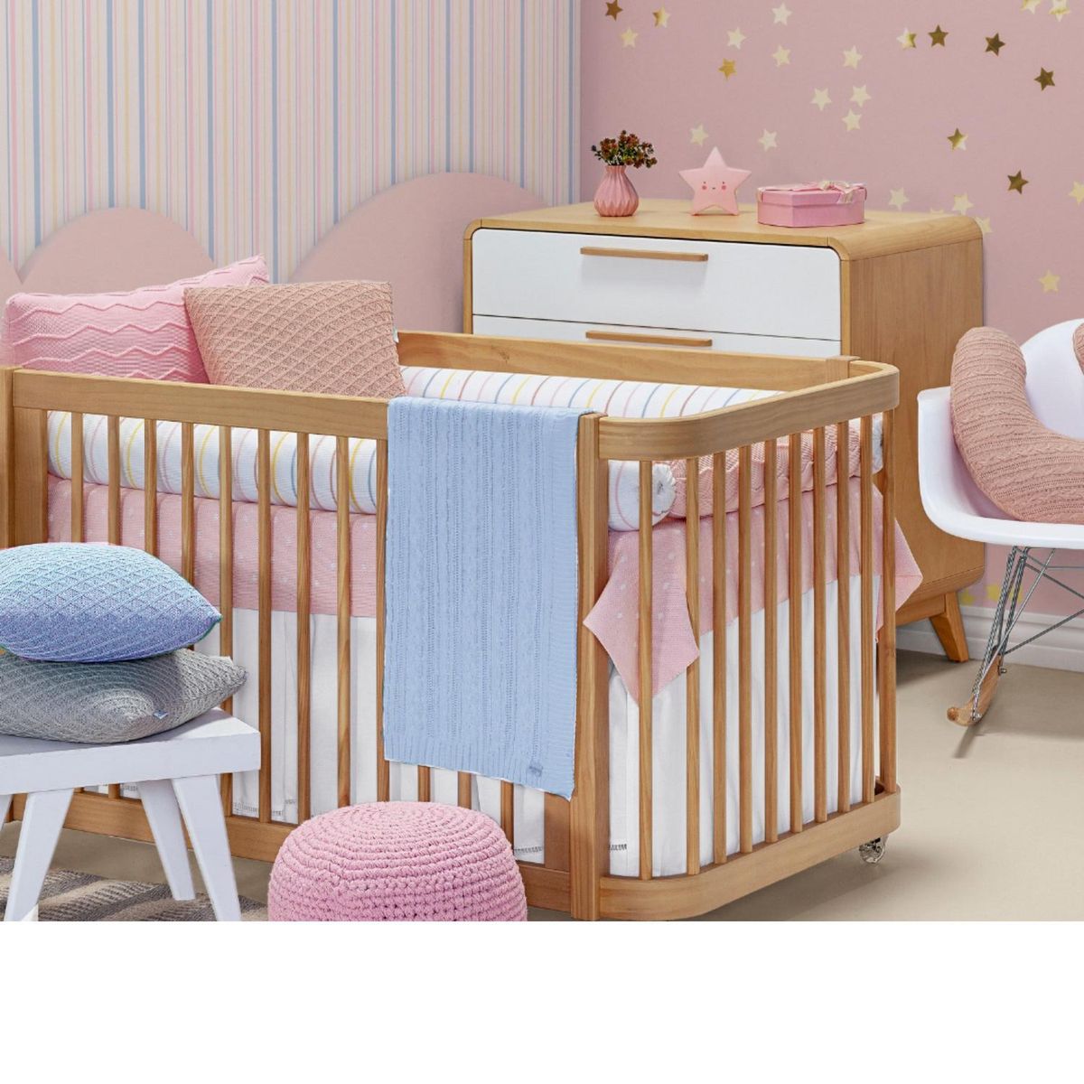 KIDSCOOL - Manta Tricot Infantil Azul