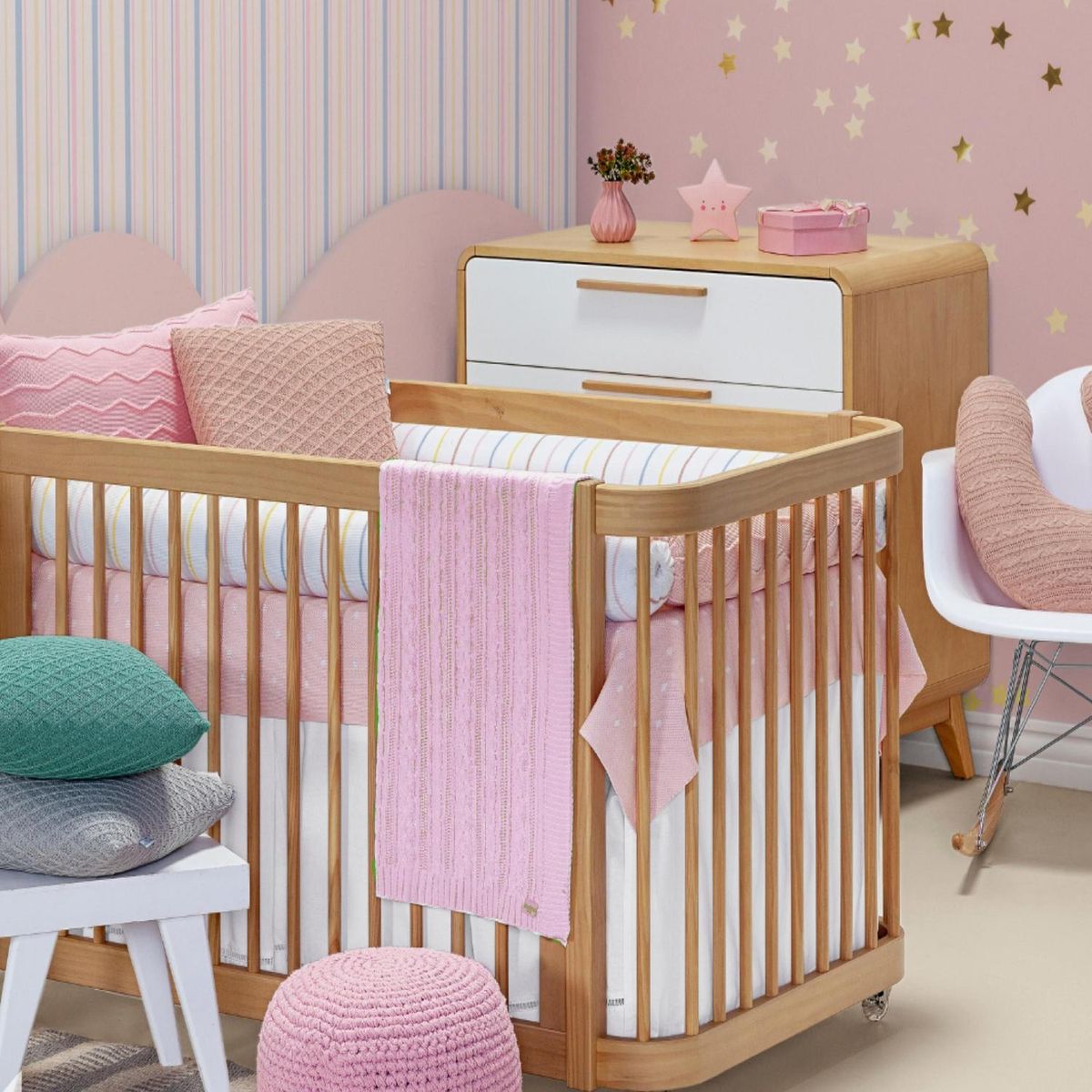 KIDSCOOL - Manta Tricot Infantil Rosado